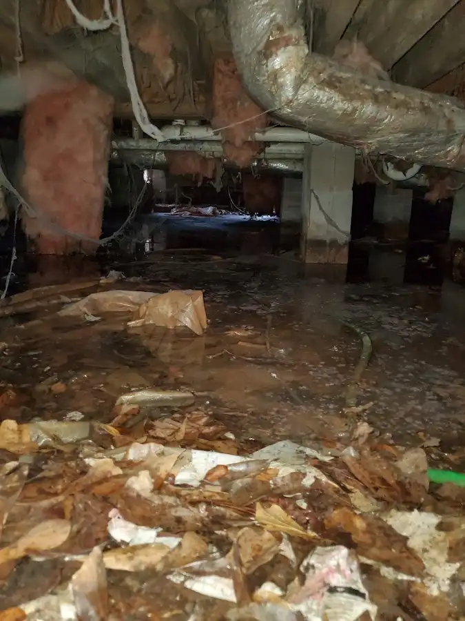 Crawl space flood assessment for Commercial Water Damage Restoration in Cobleskill